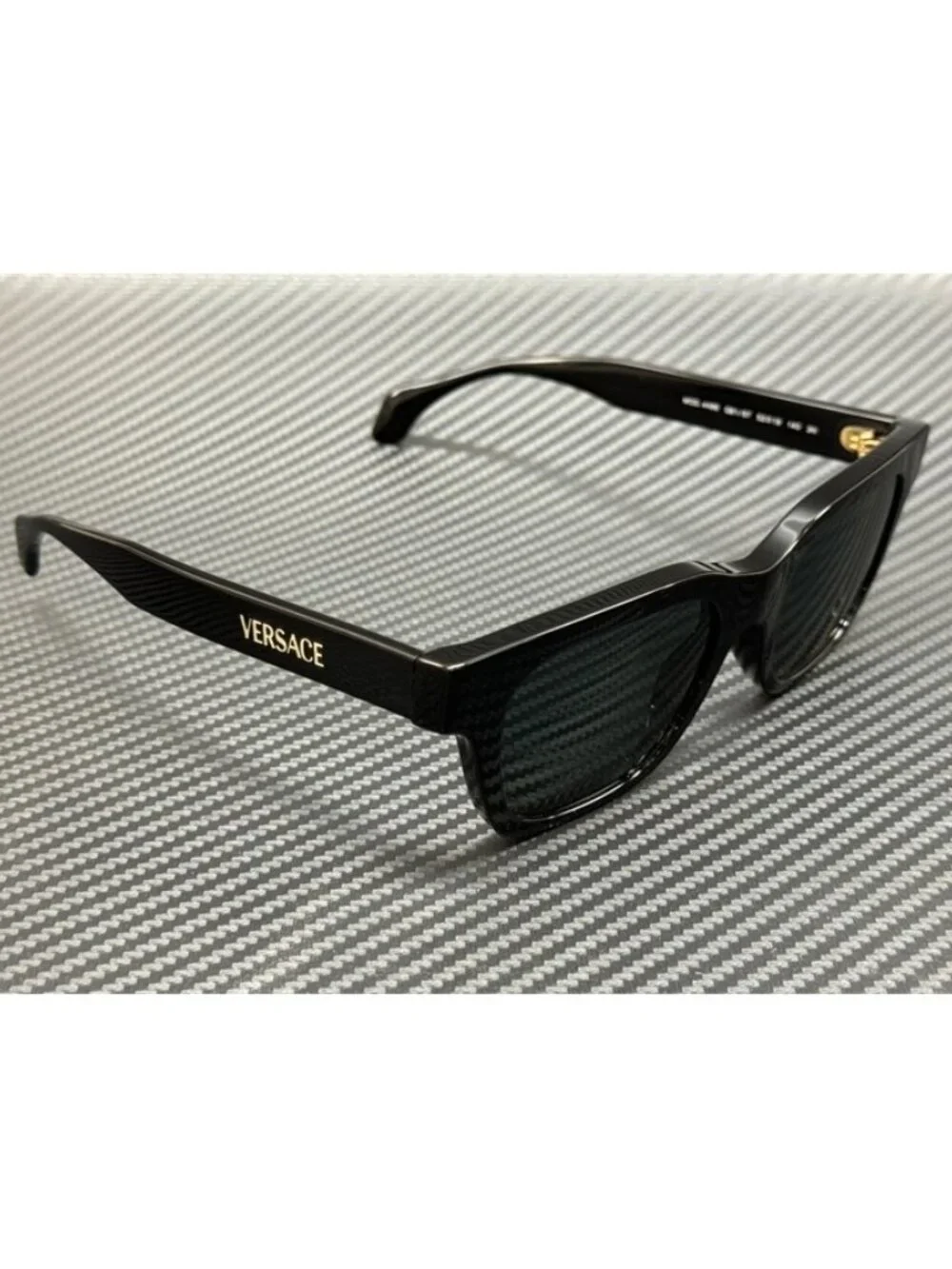 New Versace Men Black Sunglasses 52-19-140